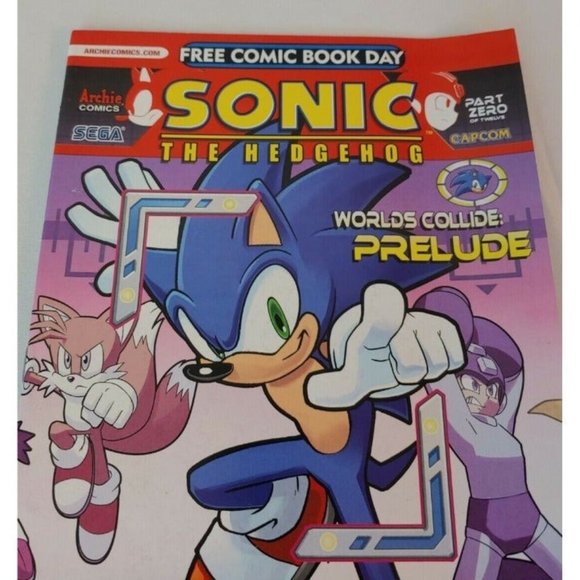 Sonic The Hedgehog SPECIAL FREE COMIC BOOK DAY Worlds Collide Hero 2013 Edition - Picture 5 of 9